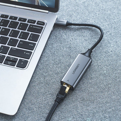 Placa Retea UGREEN CM199, RJ45, USB-C, Gri