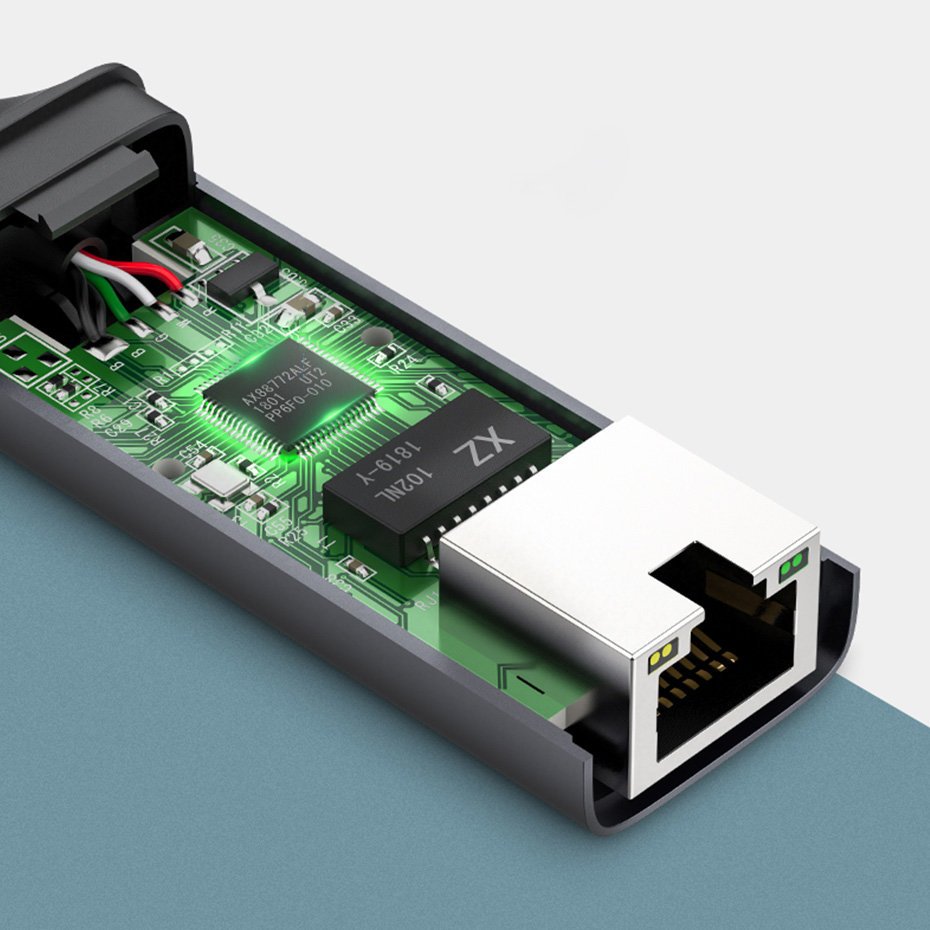 Placa Retea UGREEN CM199, RJ45, USB-C, Gri
