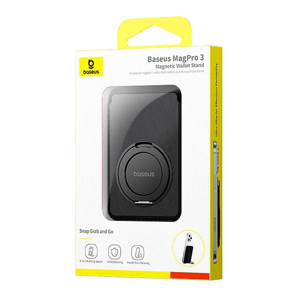 Portofel MagSafe, Baseus, MagPro 3, Negru P10077101213-01