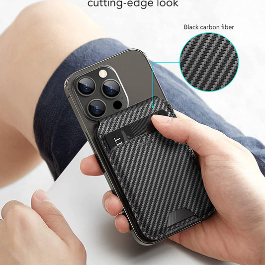 Portofel Magsafe, ESR, Carbon, Negru