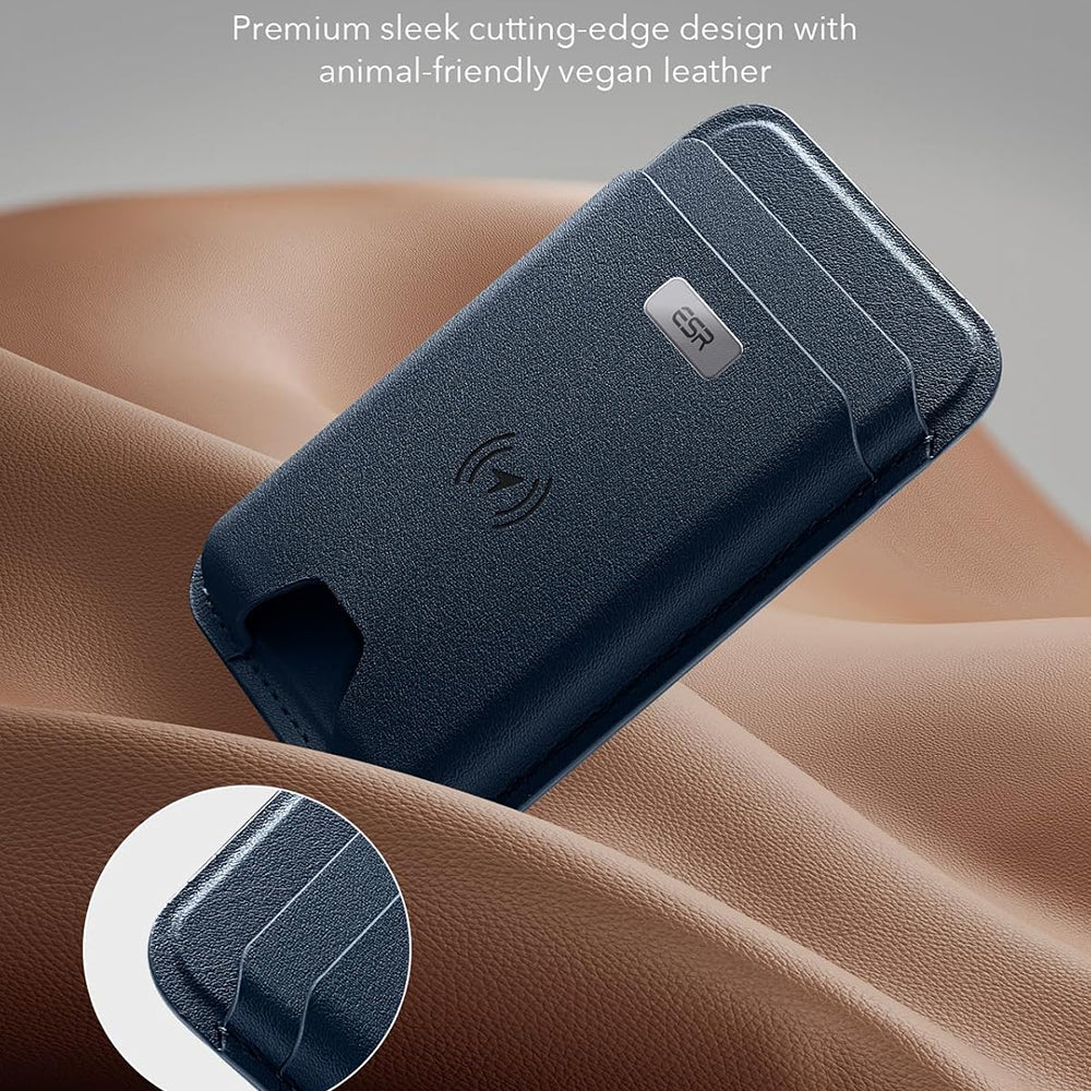 Portofel Magsafe, ESR, Classic Geo, Bleumarin