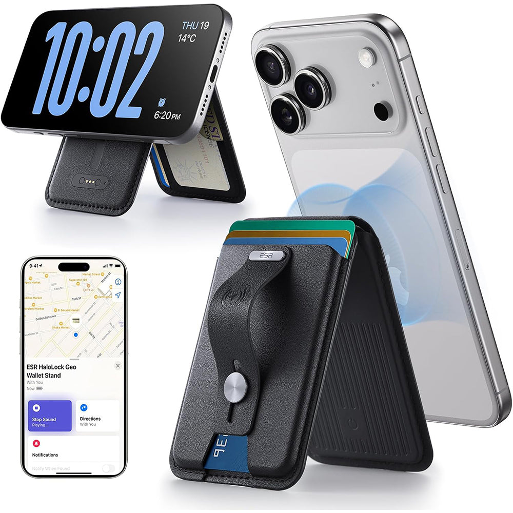 Portofel MagSafe, ESR, Findy my Wallet, Negru