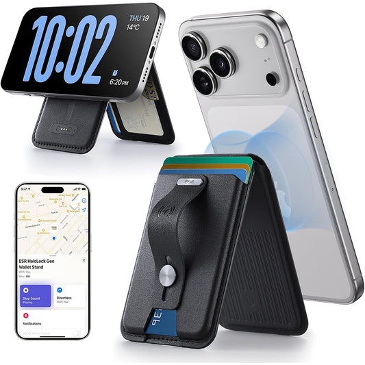 Portofel MagSafe, ESR, Findy my Wallet, Negru