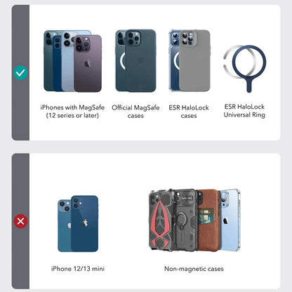 Portofel MagSafe, ESR, Findy my Wallet 3C, Maro