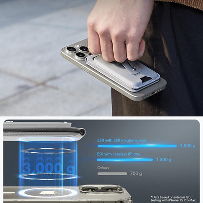 Portofel Magsafe, ESR, Findy my Wallet, Gri