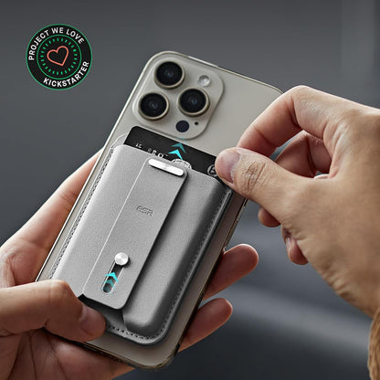 Portofel Magsafe, ESR, Findy my Wallet, Gri