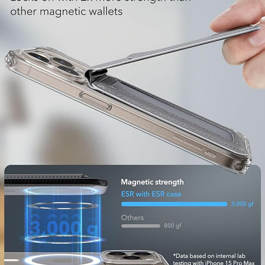 Portofel Magsafe, ESR, Gri