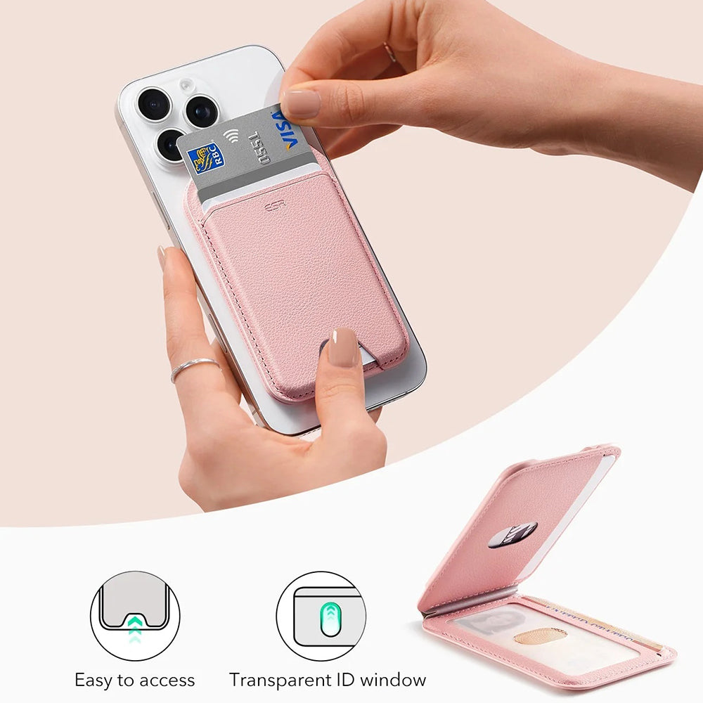 Portofel Magsafe, ESR, Stand, Roz