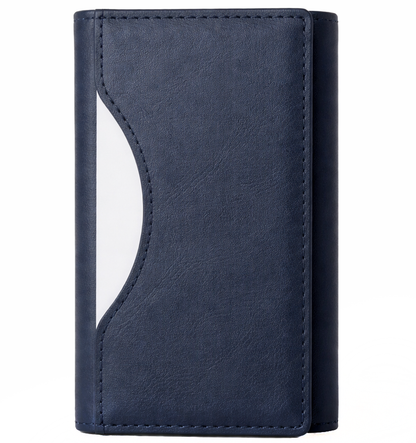Portofel MagSafe, OEM, Triple Wallet, Bleumarin