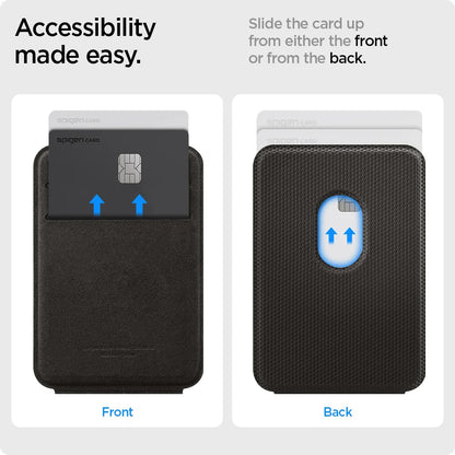 Portofel MagSafe, Spigen, MagFit Smart Fold, Gri AMP02766