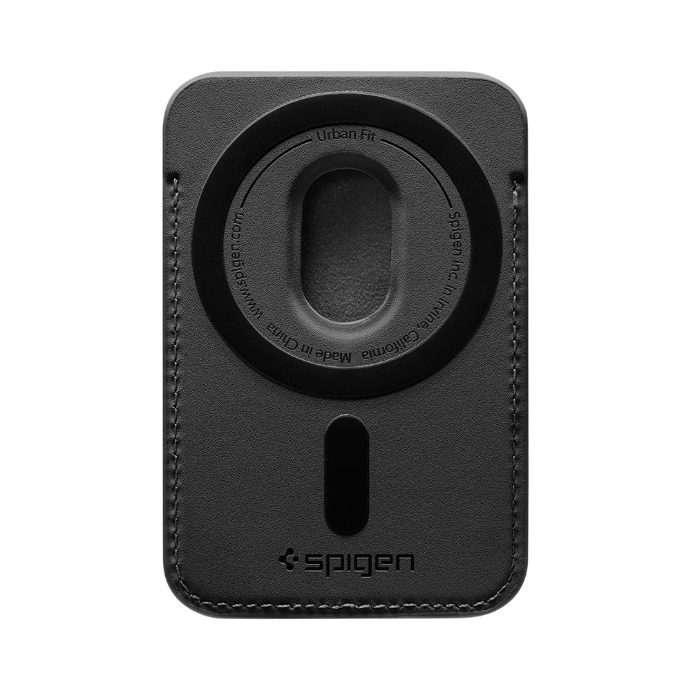 Portofel MagSafe, Spigen, MagFit Urban Fit, Negru AFA11335