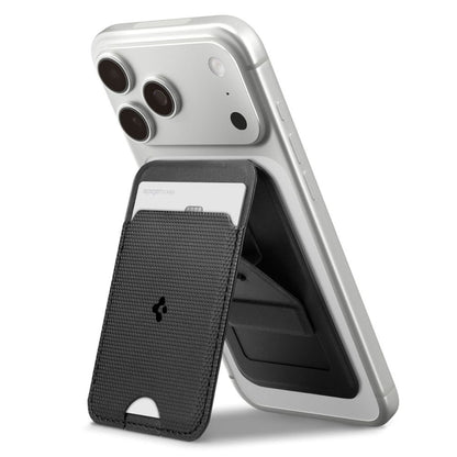 Portofel MagSafe, Spigen, Slim Fold S314-1, Negru AFA10405