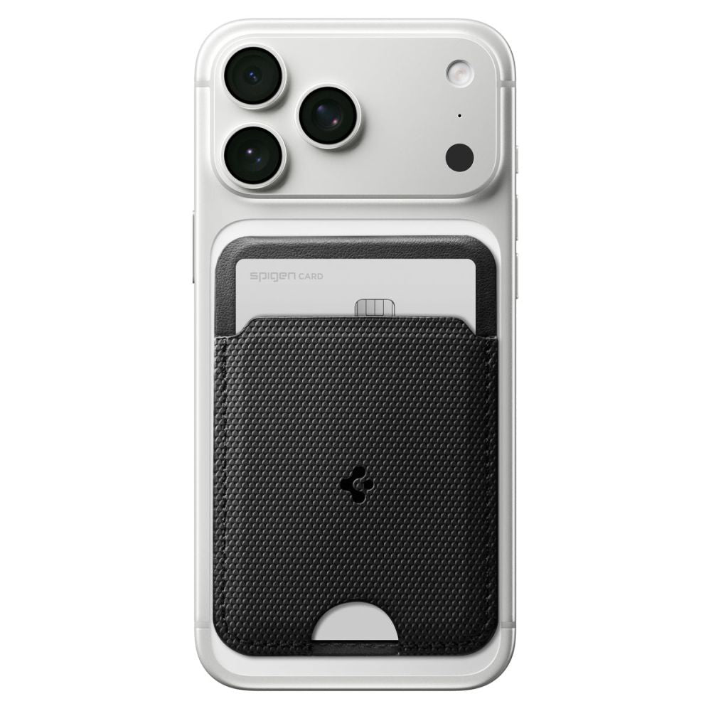 Portofel MagSafe, Spigen, Slim Fold S314-1, Negru AFA10405