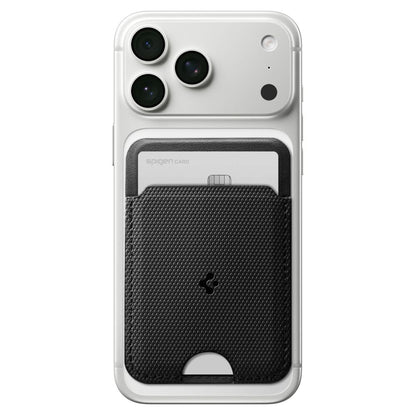 Portofel MagSafe, Spigen, Slim Fold S314-1, Negru AFA10405