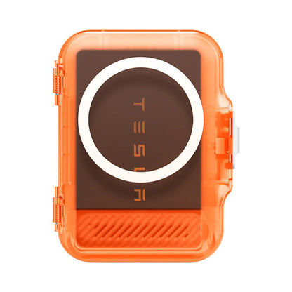 Portofel MagSafe, Spigen, TinTap MagFit+, Portocaliu Satinat AFA11381