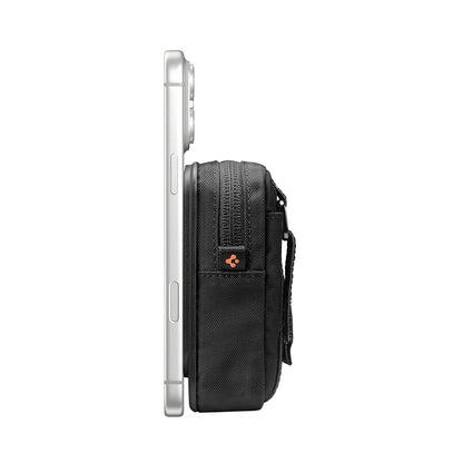 Portofel MagSafe, Spigen, TinTap ZIP MagFit 2, Negru AFA11564