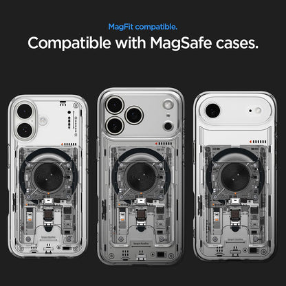 Portofel MagSafe, Spigen, Ultra Hybrid Zero One, Transparenta AFA11403