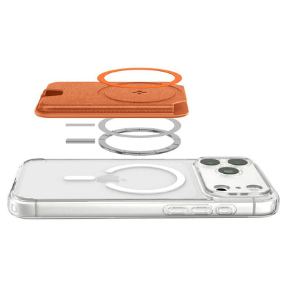 Portofel MagSafe, Spigen, Valentinus MagFit+ , Portocaliu AFA11340