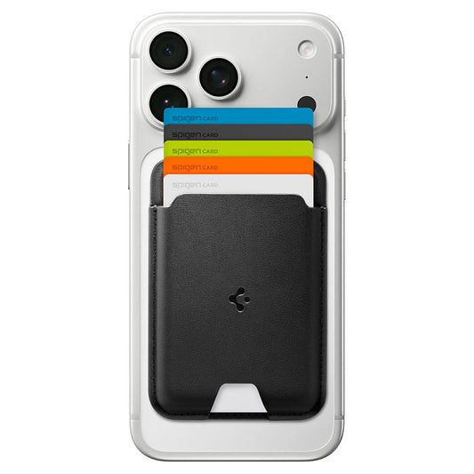 Portofel MagSafe, Spigen, Valentinus MagFit , Negru AFA11337