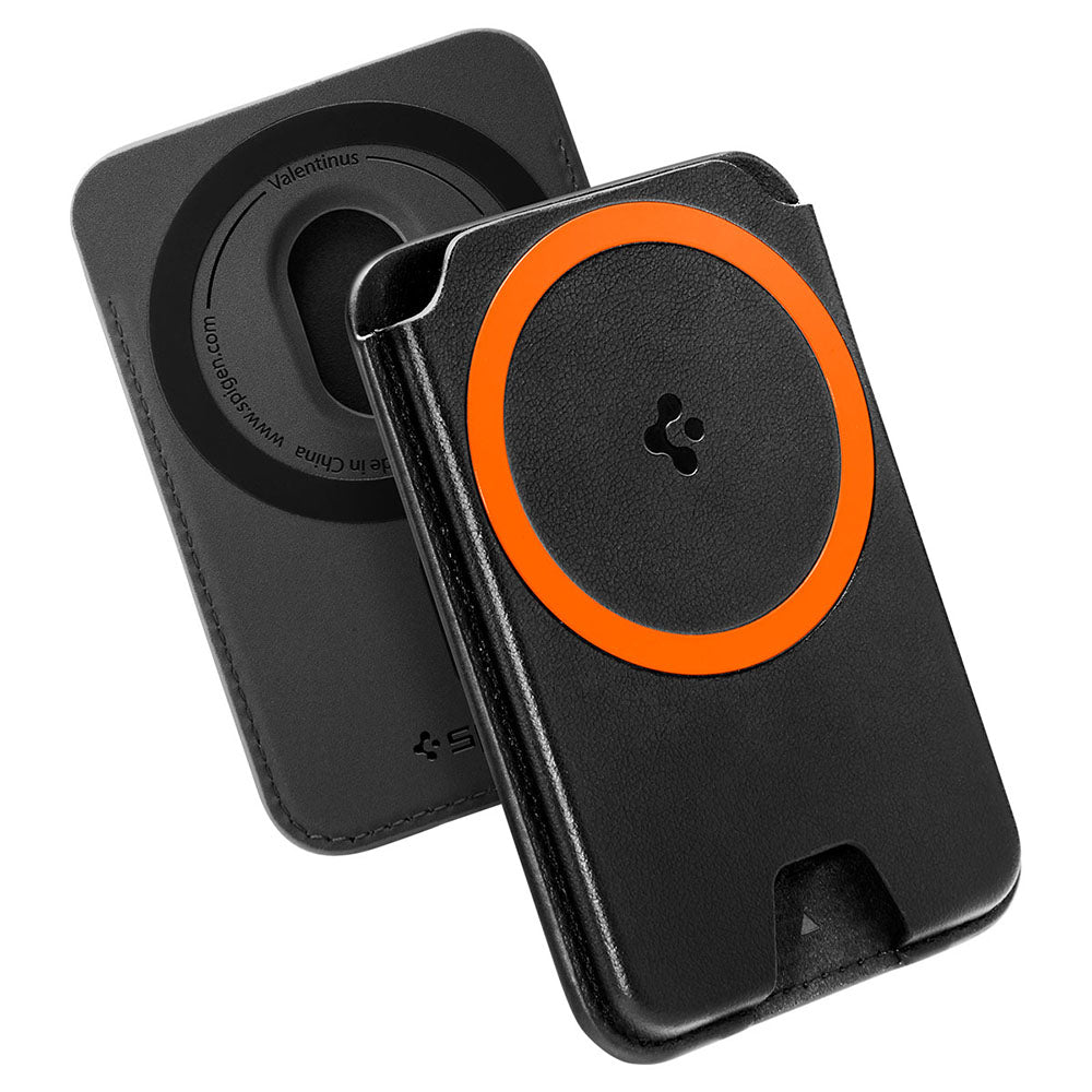 Portofel MagSafe, Spigen, Valentinus MagFit+ , Negru AFA11336
