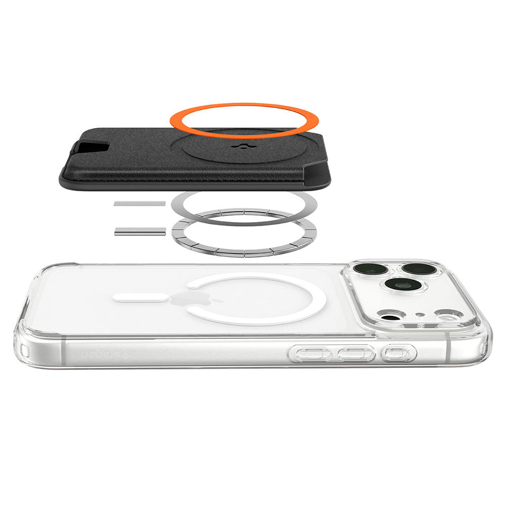 Portofel MagSafe, Spigen, Valentinus MagFit+ , Negru AFA11336