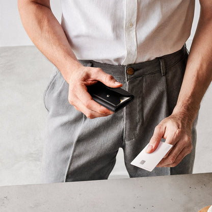 Portofel Magsafe, Spigen, Valentinus Pro, Negru