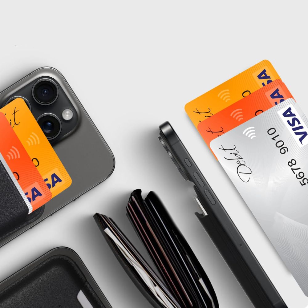 Portofel MagSafe, Tech-Protect, Magwallet, Negru