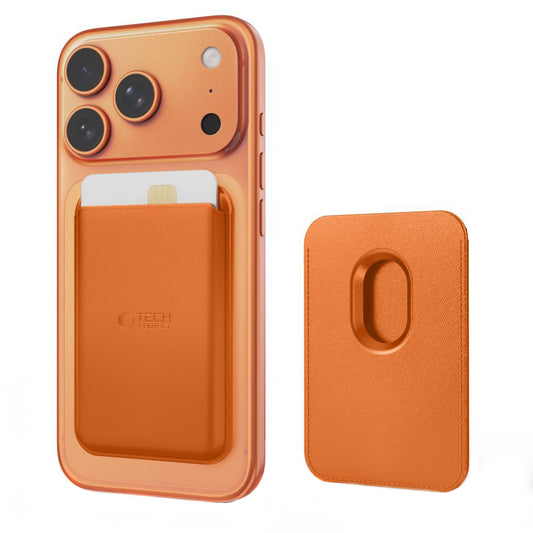 Portofel MagSafe, Tech-Protect, Magwallet, Portocaliu