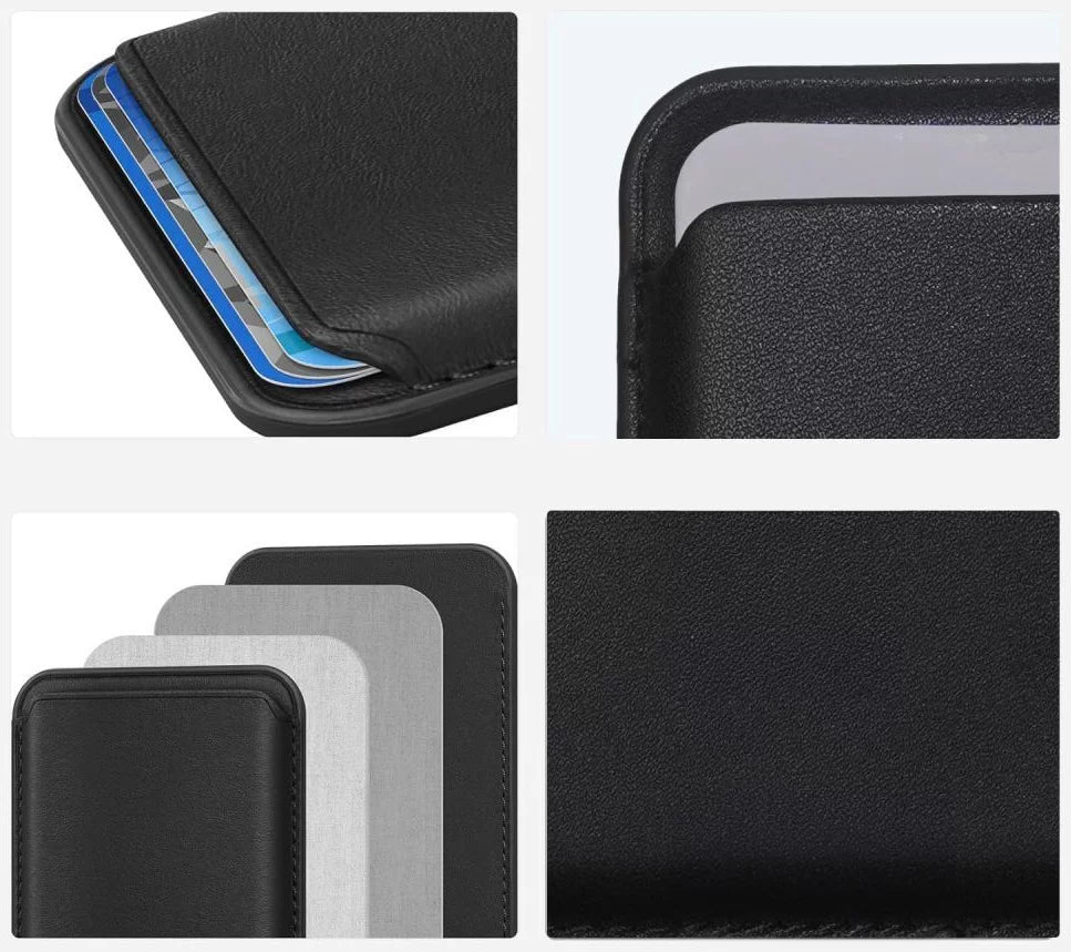 Portofel MagSafe, Tech-Protect, Magwallet Carbon, Negru