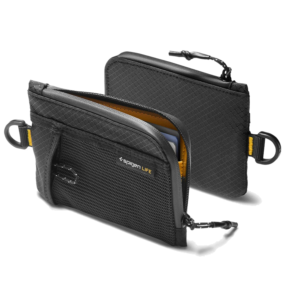 Portofel Spigen LF300 cu Protectie RFID, Negru AFA11229