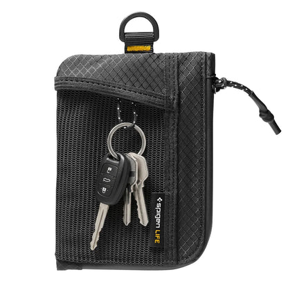 Portofel Spigen LF300 cu Protectie RFID, Negru AFA11229