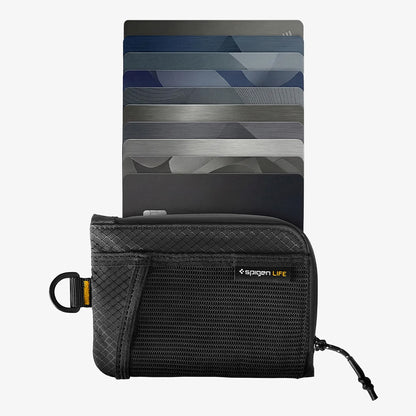 Portofel Spigen LF300 cu Protectie RFID, Negru AFA11229