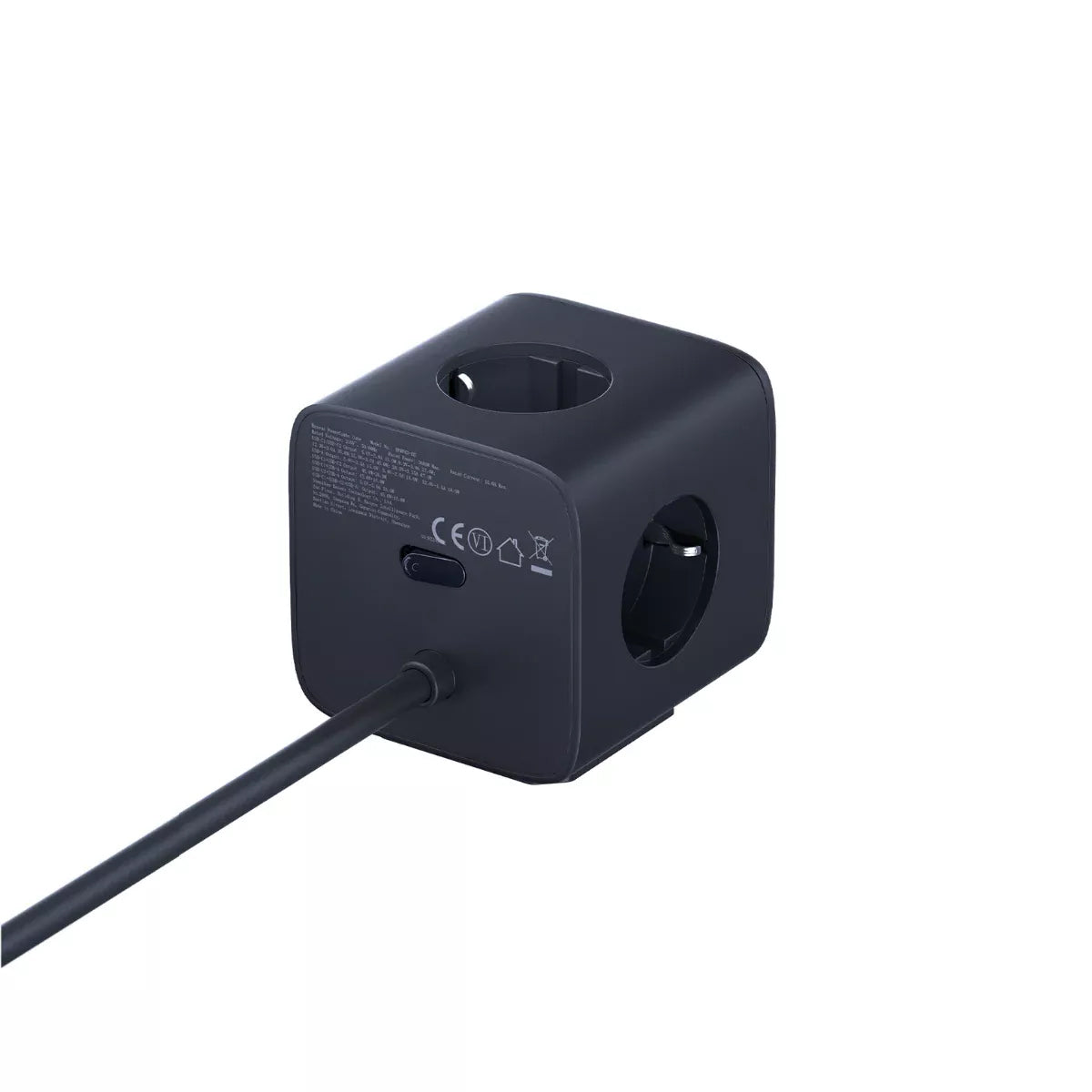 Prelungitor Baseus EnerFill FA11, 67W, 3.35A, 1 x USB-A - 2 x USB-C - 3 x Schuko, Negru E00082100123-00