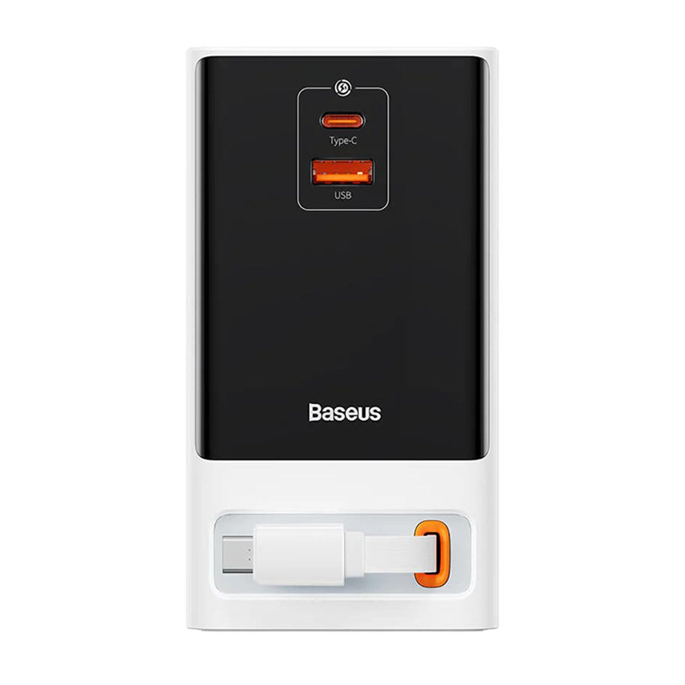 Prelungitor Baseus PowerCombo, 1 x Schuko, Alb PSLR000602