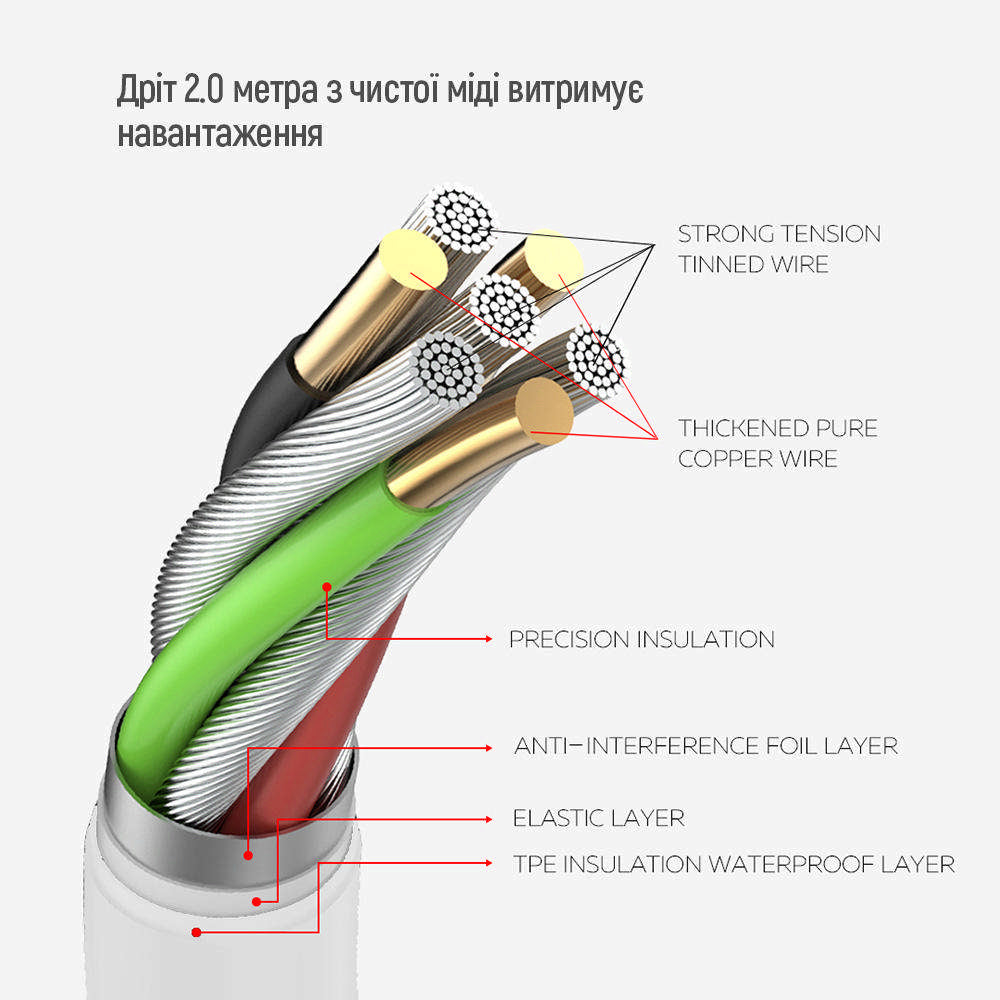 Prelungitor ColorWay, 6 x Schuko, Alb