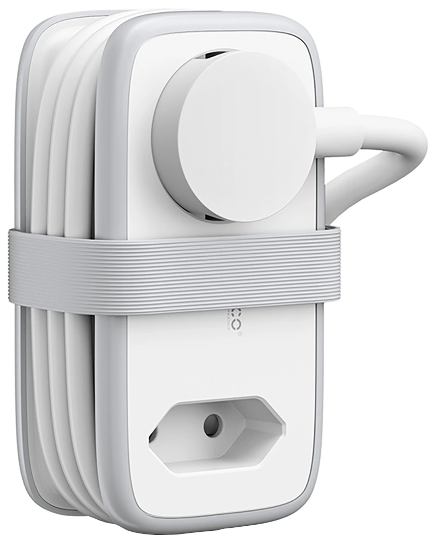 Prelungitor Orico APP, 1 x Schuko - 1 x Priza - 2 x USB-A - 1 x USB-C, Alb Gri