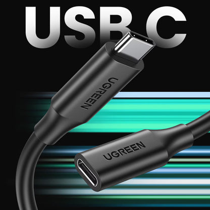 Prelungitor USB-C UGREEN US353, 1m, Negru
