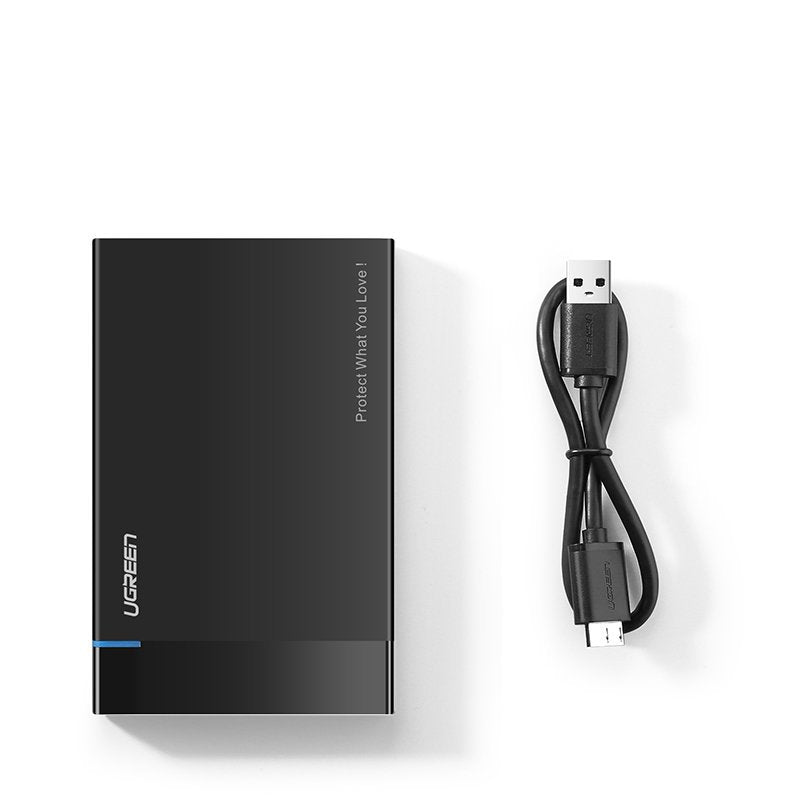 Rack UGREEN US221 pentru HDD / SSD SATA 2.5inch, USB 3.2, Negru