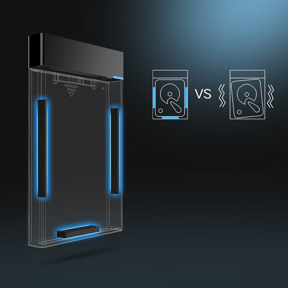 Rack UGREEN US221 pentru HDD / SSD SATA 2.5inch, USB 3.2, Negru