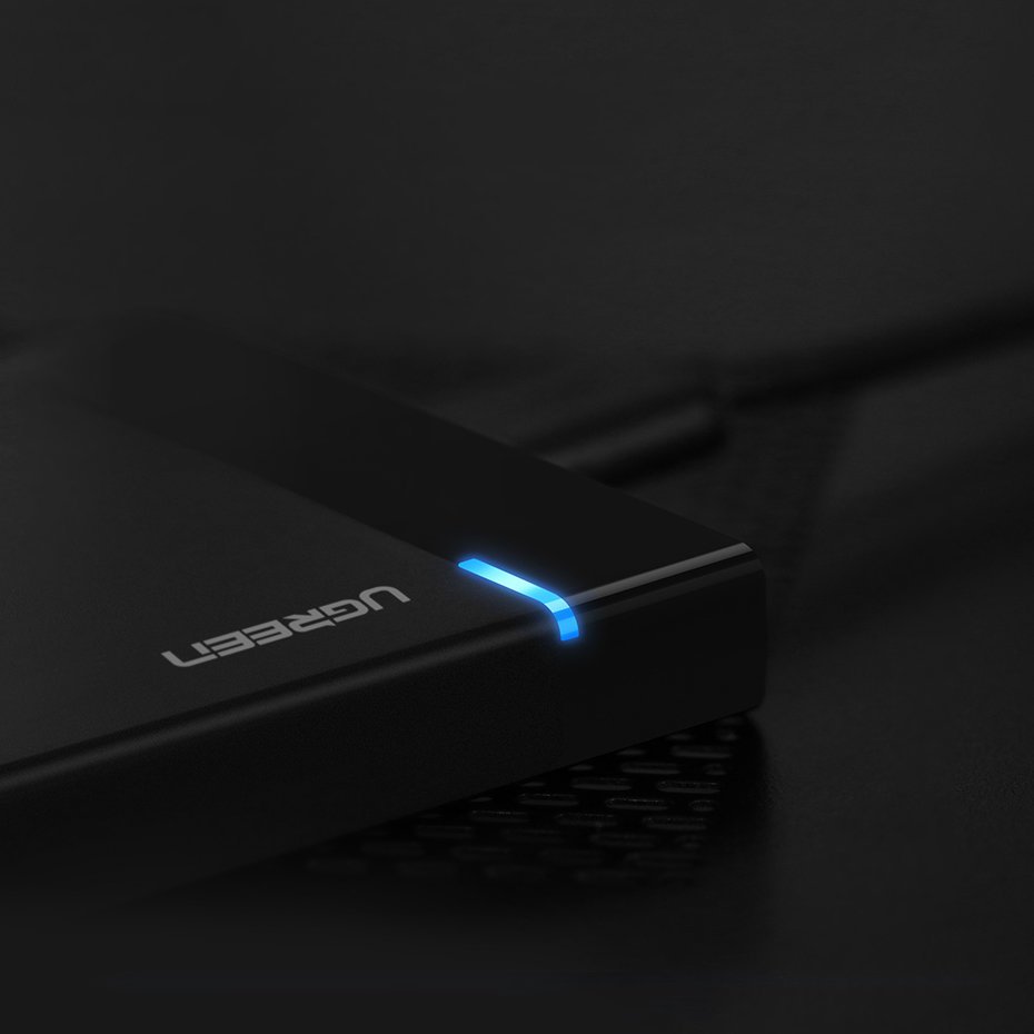 Rack UGREEN US221 pentru HDD / SSD SATA 2.5inch, USB 3.2, Negru