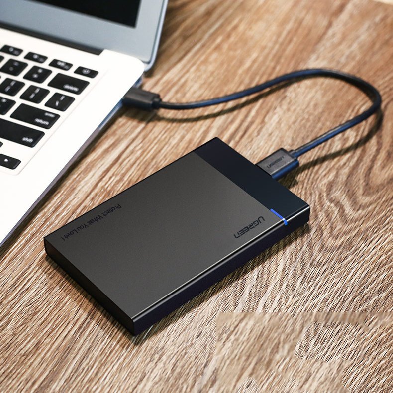 Rack UGREEN US221 pentru HDD / SSD SATA 2.5inch, USB 3.2, Negru
