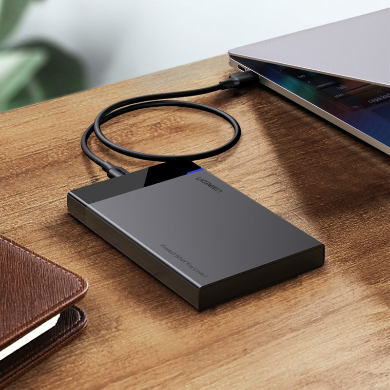 Rack UGREEN US221 pentru HDD / SSD SATA 2.5inch, USB 3.0 / USB-C 3.1, Negru