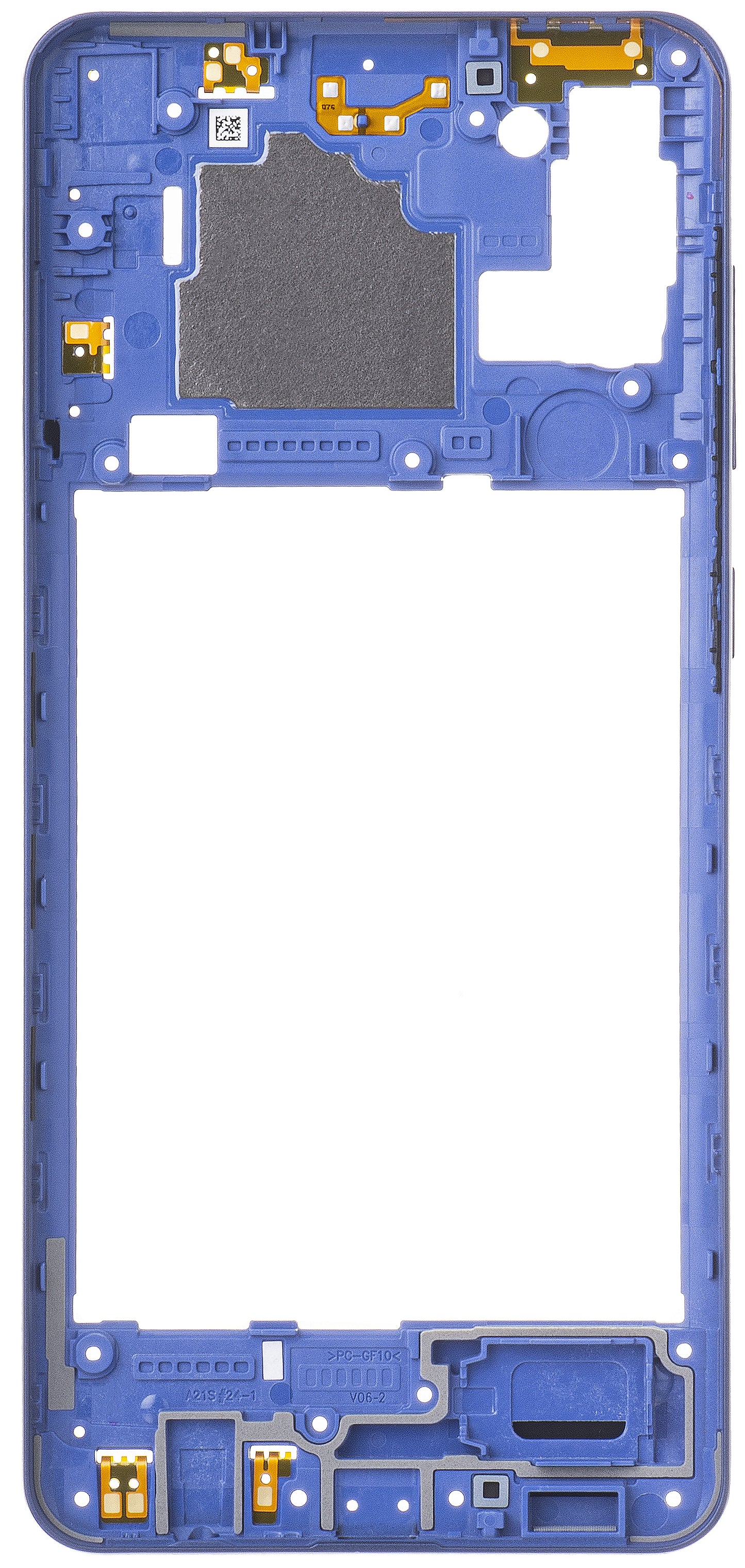 Carcasa Mijloc Samsung Galaxy A21s A217, Albastra
