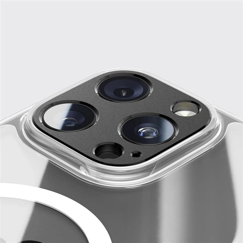 Rama protectie Camera Spate Tech-Protect Camalloy Fit+ pentru Apple iPhone 17 Pro, Aluminiu, Bleumarin