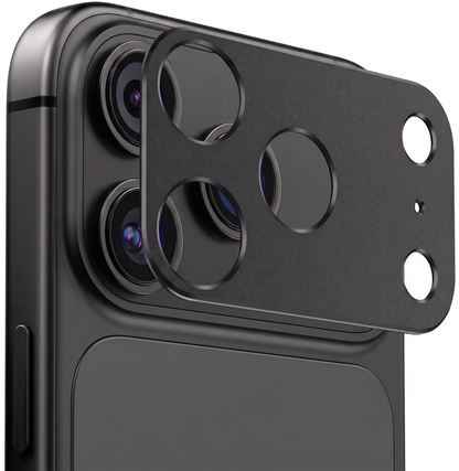 Rama protectie Camera Spate Tech-Protect Camalloy Fit+ pentru Apple iPhone 18 Pro Max, Aluminiu, Neagra