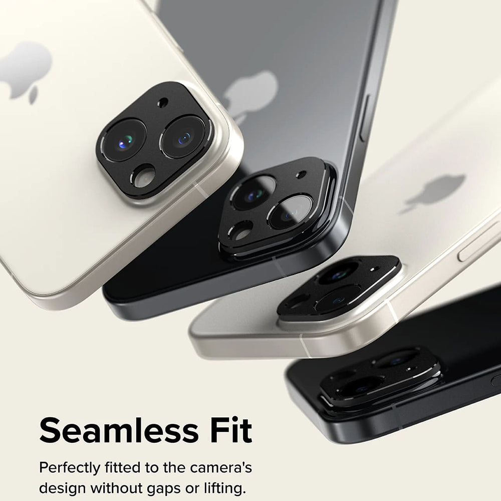 Rama protectie Camera Spate Ringke Styling pentru Apple iPhone 15 Plus / 15, Aluminiu, Neagra