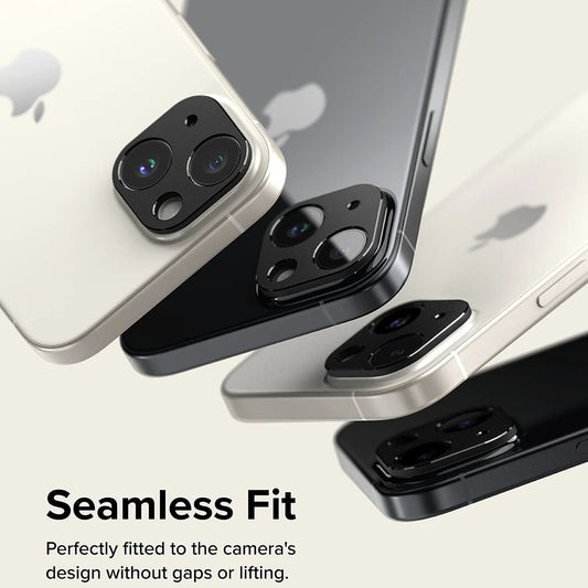 Rama protectie Camera Spate Ringke Styling pentru Apple iPhone 15 Plus / 15, Aluminiu, Neagra