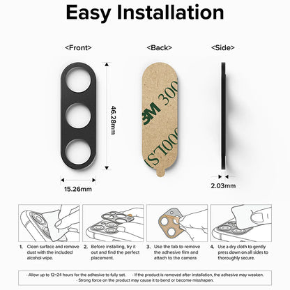 Rama protectie Camera Spate Ringke Styling pentru Samsung Galaxy Z Fold5 F946, Aluminiu, Neagra