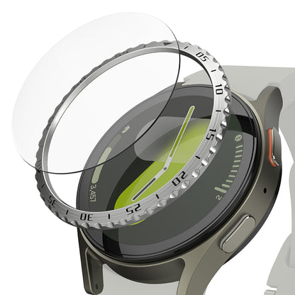 Rama Protectie Ringke Styling pentru Samsung Galaxy Watch7 40mm, Model 5, Argintie