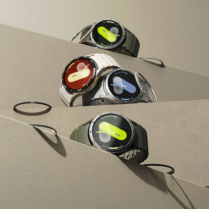 Rama Protectie Ringke Styling pentru Samsung Galaxy Watch7 40mm, Model 5, Argintie